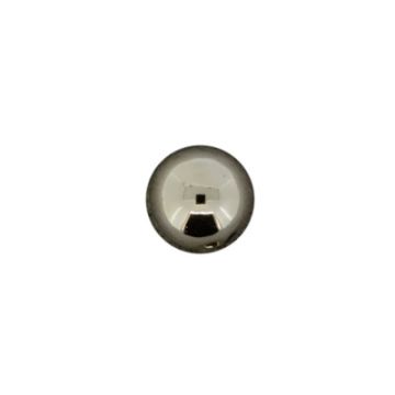 Metallic-Perle silberfarben 12 mm Lochgröße 1,2 mm