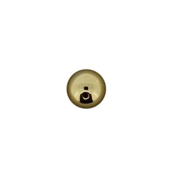 Metallic-Perle goldfarben 12 mm Lochgröße 1,2 mm