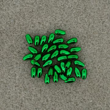 Metallic-Tropfen grün 6x3 mm Lochgröße 0,8 mm