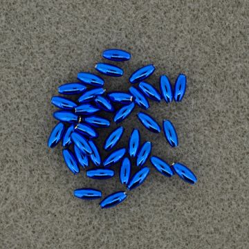 Metallic-Oliven blau 6x3 mm Lochgröße 0,8 mm