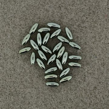 Metallic-Oliven grau 6x3 mm Lochgröße 0,8 mm