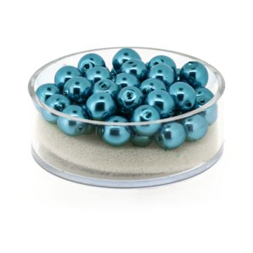 Wachs-Glasperlen 6 mm – Dose 45 Stück