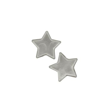Wachsperle Stern weiß 14 mm Lochgröße 1,2 mm