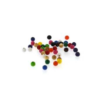 Holzperle rund Mix 4 mm Lochgröße 1,8 mm