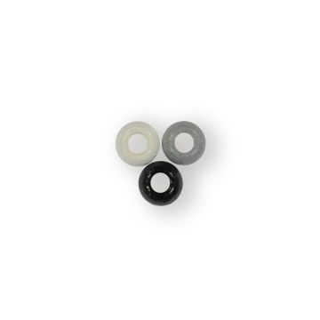 Holzperle rund grau-ton 4 mm Lochgröße 1,8 mm