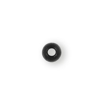 Holzperle rund schwarz 6 mm Lochgröße 2 mm