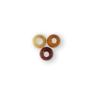 Holzperle rund braun-ton 6 mm Lochgröße 2 mm