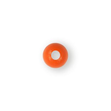 Holzperle rund orange 8 mm Lochgröße 2,2 mm