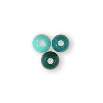 Holzperle rund türkis-ton 8 mm Lochgröße 2,2 mm