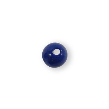 Holzperle rund ultramarine 8 mm Lochgröße 2,2 mm