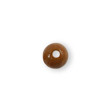Holzperle rund rehbraun 8 mm Lochgröße 2,2 mm