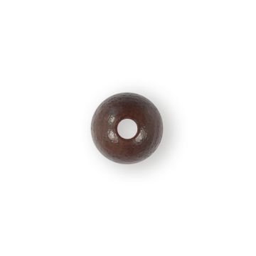 Holzperle rund braun 10 mm Lochgröße 2,4 mm