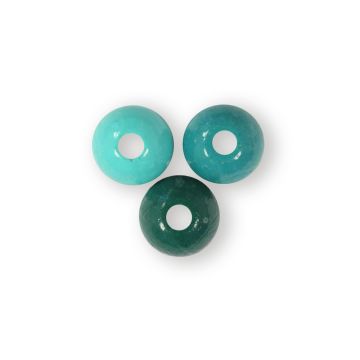 Holzperle rund türkis-ton 10 mm Lochgröße 2,4 mm