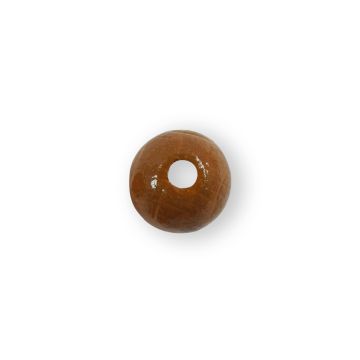 Holzperle rund rehbraun 10 mm Lochgröße 2,4 mm