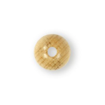 Holzperle rund natur 12 mm Lochgröße 2,5 mm