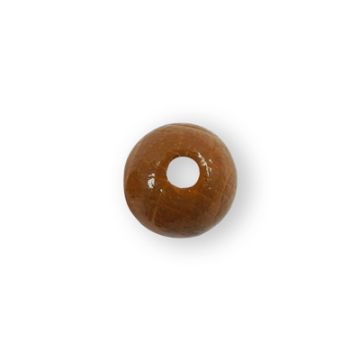 Holzperle rund rehbraun 12 mm Lochgröße 2,5 mm