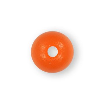 Holzperle rund orange 14 mm Lochgröße 2,7 mm