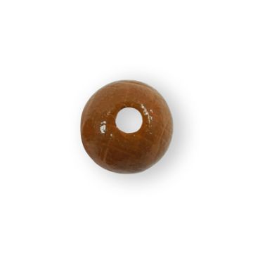 Holzperle rund rehbraun 14 mm Lochgröße 2,7 mm