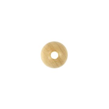 Rohholzkugel natur 18 mm Lochgröße 4 mm 8 Stück