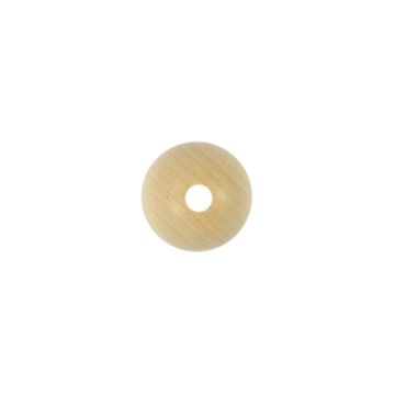Rohholzkugel natur 20 mm Lochgröße 4 mm 1 Stück