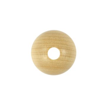 Rohholzkugel natur 30 mm Lochgröße 6 mm 1 Stück
