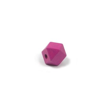 Holzperle Würfel rosa ton 12 mm Lochgröße 3 mm