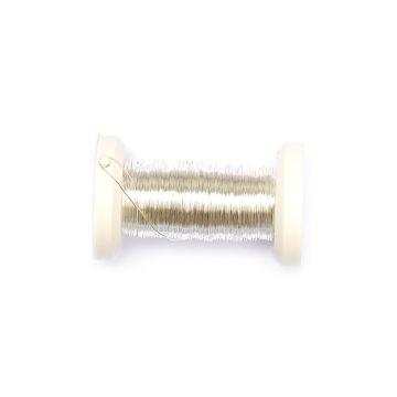 Kupferdraht versilbert met. silberfarben 0,25 mm 1 Sp = 50 mtr