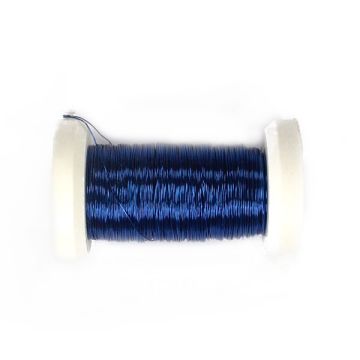 Kupferdraht met. blau 0,3 mm 1 Sp = 50 mtr