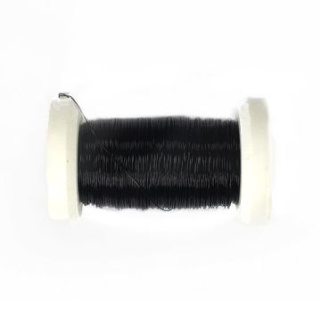 Kupferdraht met. schwarz 0,3 mm 1 Sp = 50 mtr