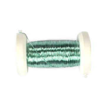 Kupferdraht Silberbasis met.wasserblau 0,3 mm 1 Sp = 50 mtr