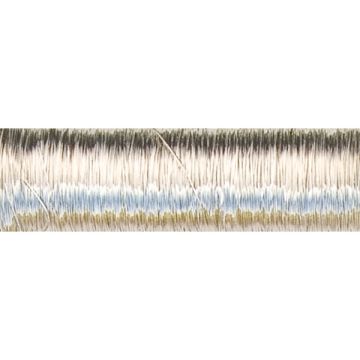 Silberdraht met. silberfarben 0,4 mm 1 Sp = 40 mtr