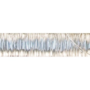 Kupferdraht met. silberfarben 0,5 mm 1 Sp = 25M