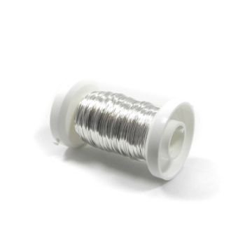 Silberdraht silberfb. 0,6 mm 18 mtr