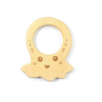 Holztintenfisch natur 90x72 mm