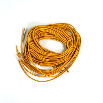 Lederband gelb 1,2 mm 1 mtr