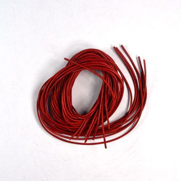 Lederband hochrot 1,2 mm 1 mtr