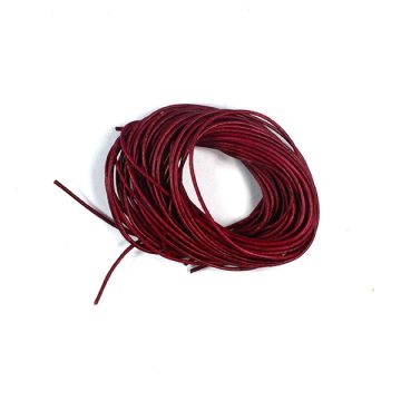 Lederband weinrot 1,2 mm 1 mtr