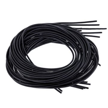 Lederband schwarz 2 mm 1 mtr