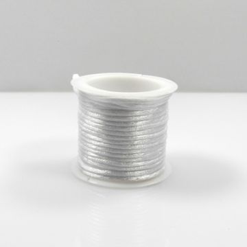 Polyesterkordel weiß 2 mm 1 Spule = 5 mtr