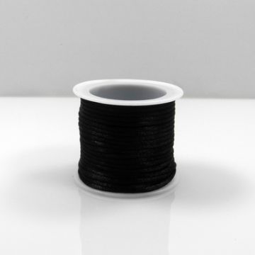 Polyesterkordel schwarz 2 mm 1 Spule = 5 mtr