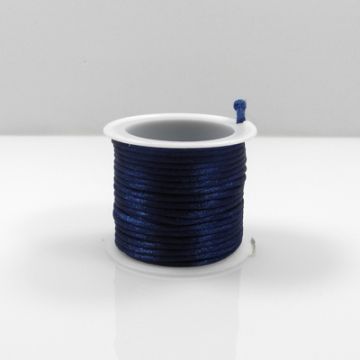 Polyesterkordel dunkelblau 2 mm 1 Spule = 5 mtr