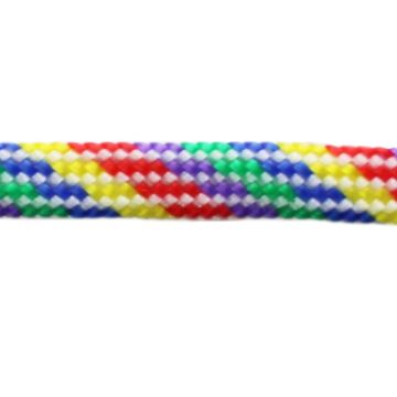 Paracord-Garn rund 4 mm – 50 m – Regenbogen Hell