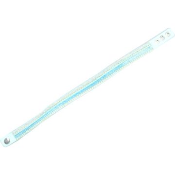 Armband in Strassoptik Niete rund hellblau kristall ton in ton 4 reihig ca. 40 cm