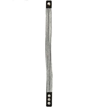 Armband in Strassoptik schwarz kristall ca. 40 cm