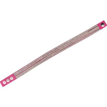 Armband in Strassoptik pink kristall ca. 40 cm