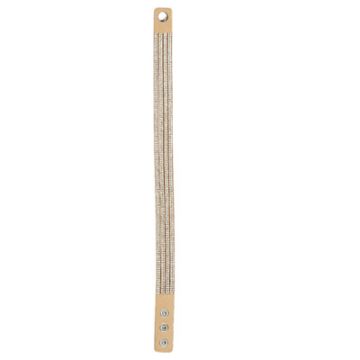 Armband in Strassoptik beige kristall ca. 40 cm