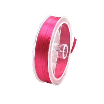 Satin Band fuchsia 6,5 mm 1 Spule = 10 m