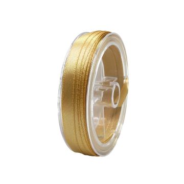 Satin Band hellbraun 6,5 mm 1 Spule = 10 m