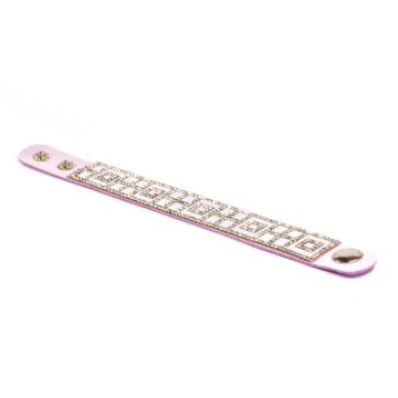 Armband in Strassoptik flieder 21x2 cm Armband, Strass
