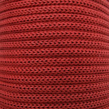 Makramee Garn Kordel aus Papier, recycelt, rot 4 mm